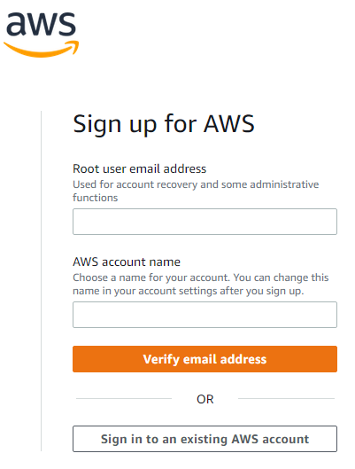 AWS Account Sign Up
