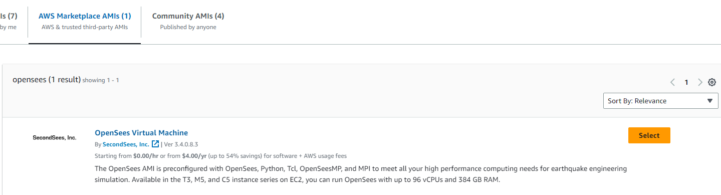 Select OpenSees